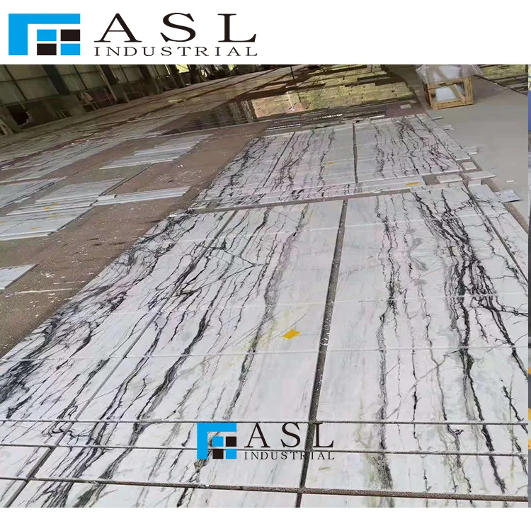 Clivia White Marble with green veins for wall tiles light green gold and white marble tilestile