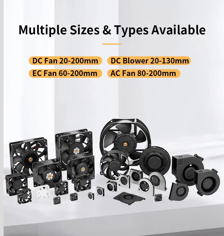Cooling Fan, 80x80x25, 5v, 24v, 48v - detail 4
