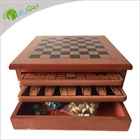Chess Set Outdoor Chess Set YumuQ Outdoor 10 IN 1 15" Wooden Chess Board Games Set For Kids And Adult
