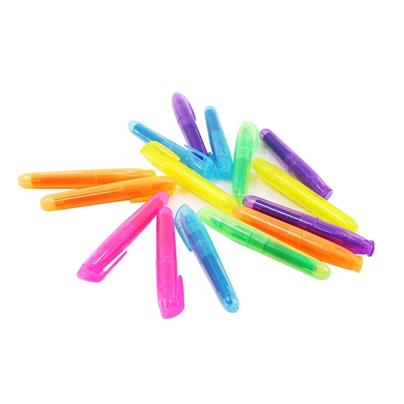 6pcs/set Soft Tip Light Color Marker Pen Liquid Highlighter Pen For DIY