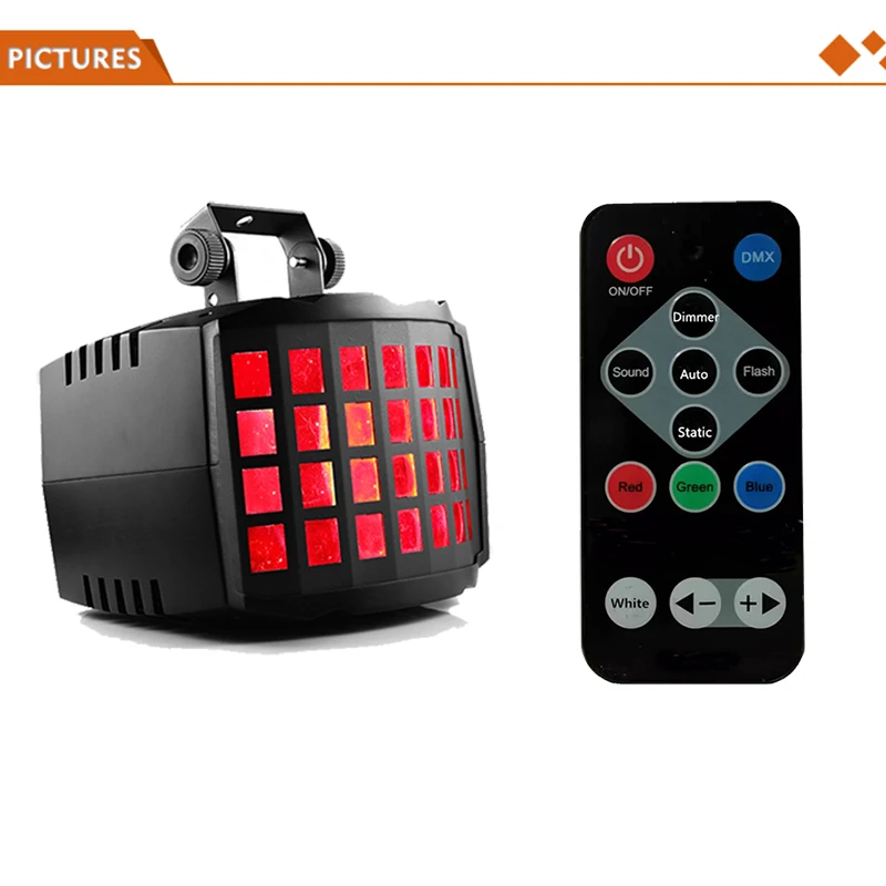 RGBW 4in1 DMX512 Wireless IR Party Laser Lighting LED Battery-powered Butterfly Light for Stage Disco DJ Theme Park Derbys