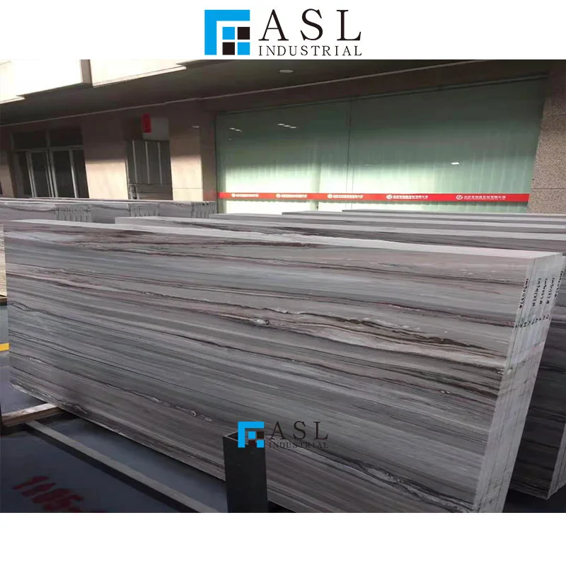 Best quality straight veins palissandro Italy marmara white light blue marble