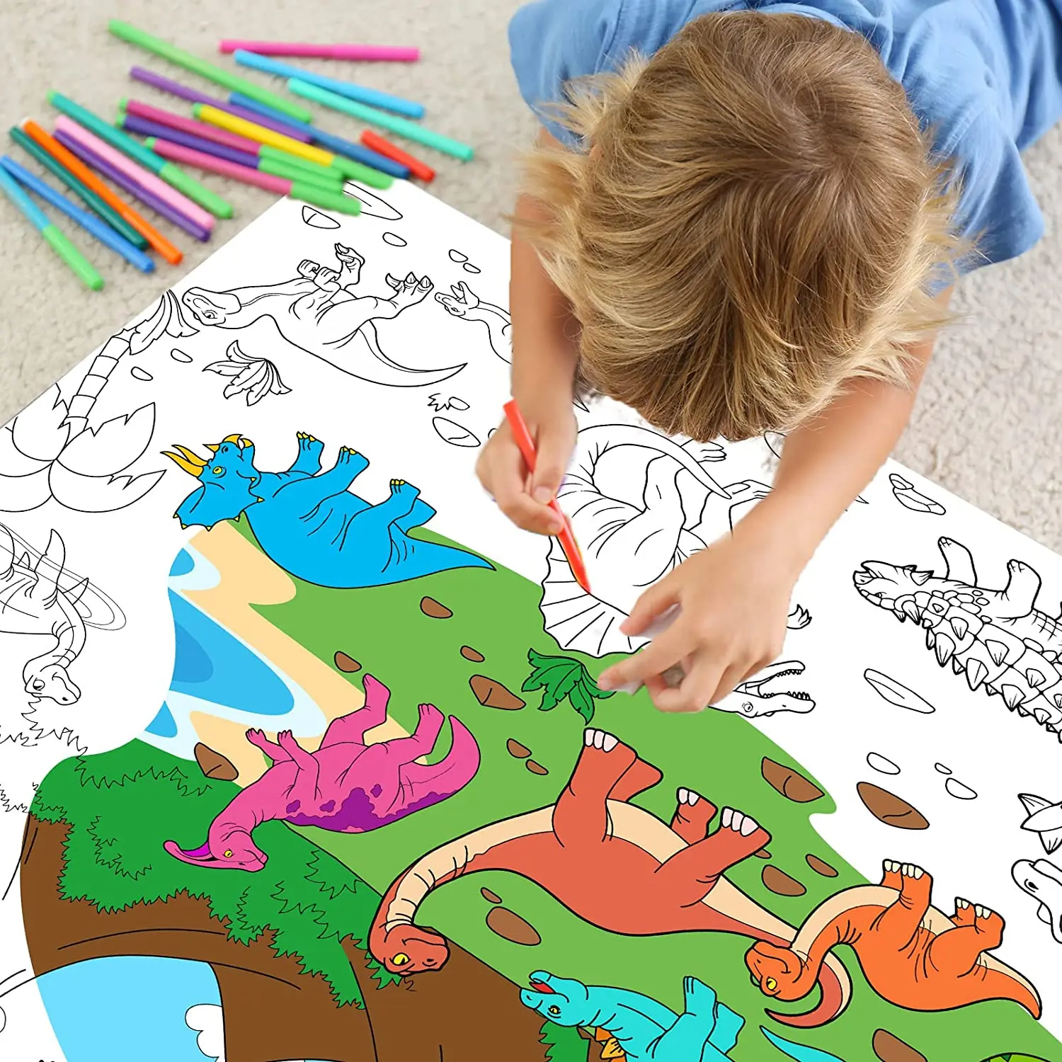 Coloring Books For Kids Giant Coloring Poster Halloween Large Coloring