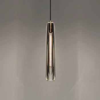Luxury Modern Nordic Glass Hanging Lighting Linear Led Pendant Lamp Pendant Lights Chandelier