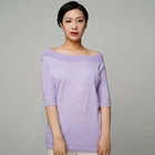 Cashmere Sleeve Shirt Custom Design 100% Cashmere Knit Wholesale Sweater Cashmere Long Sleeve Shirt