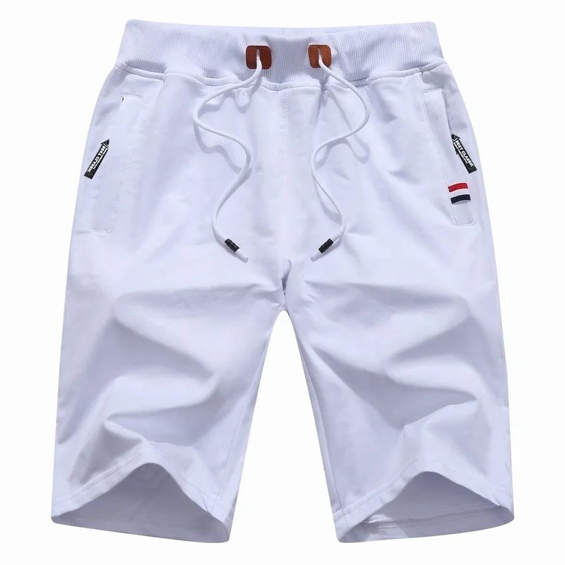 maamgic Mens Sweat Shorts 7" Above Knee Workout Gym Shorts Lounge Shorts with Zipper Pockets