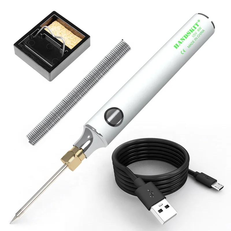 SODIAL USB Soldador electrico Soldador con indicador LED 5 V 8 W R