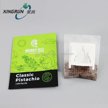 Custom Tea Bag Empty 3 Side Sample Tea Paper Bags Biodegradable Coated Kraft Paper Packaging Bag For Tea Coffee