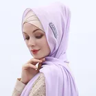 Leaf Scarf Scarf New Design New Design Fashion Muslim Dubai Leaf Crystal Headscarf Hijab Scarf Women