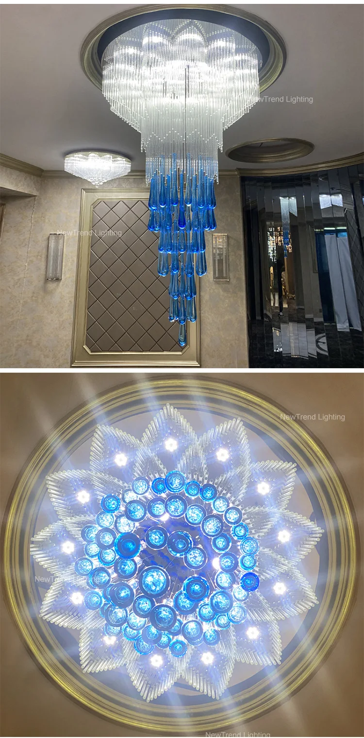 CPL-216 Bespoke Fixtures Indoor Decoration Hotel Lobby Wedding Banquet Gallery Custom Luxury Ceiling Chandelier details