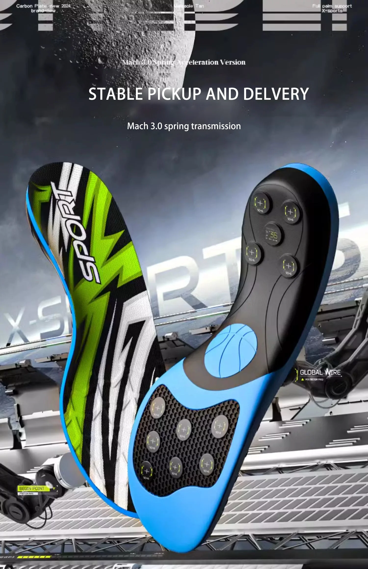 High Rebound Basketball Insoles with Spring Shock Absorption High Rebound Basketball Insoles with Spring Shock Absorption