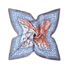 Silk Scarves Wholesale Oem Spring Summer Autumn Custom Printed 70x70 Shawl Square Head Silk Scarf