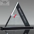 For Trophy Engraved Company Crystal Triangle Award Trophy For Corporate Promotional Gifts