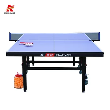 Custom Logo Color MDF Standard Pingpong Table  Folding Table Tennis Table With Wheel