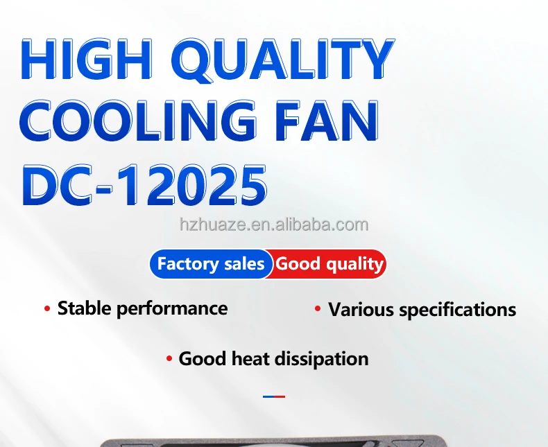 Brushless Cooling Fan, 12V, 120x120x25mm, Axial, 12025 - detail 2