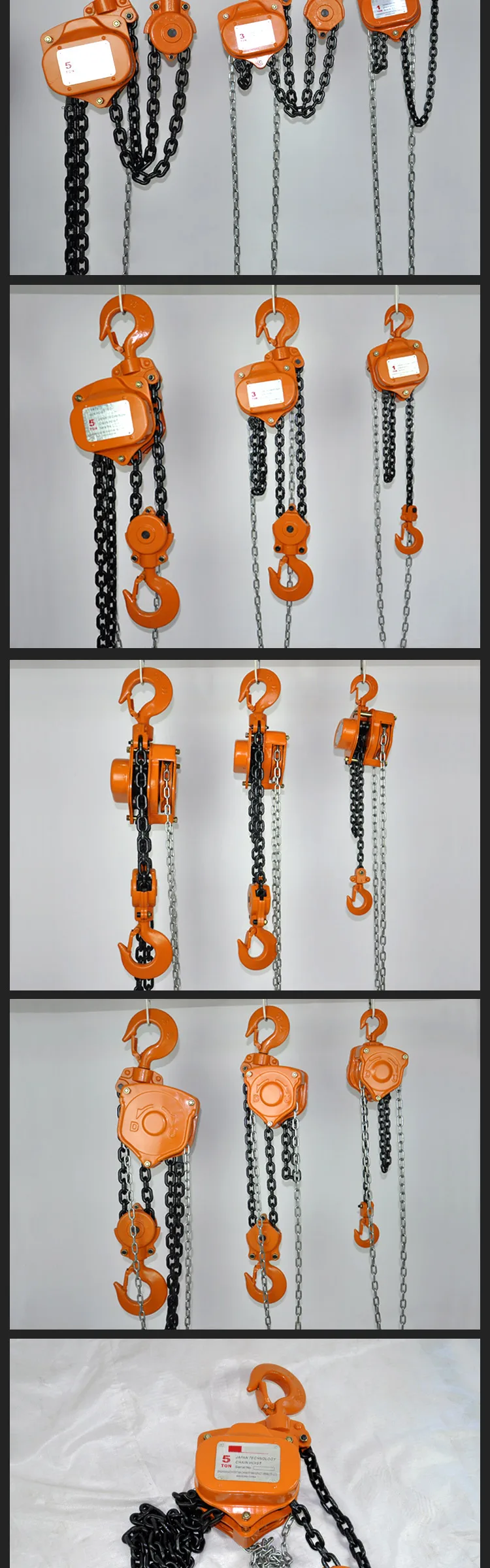 pull block mechanical round manual 50 1 2 Hand lift movement chain block 3 t crane hoist 5 10 20 ton hoisting equipment pulley