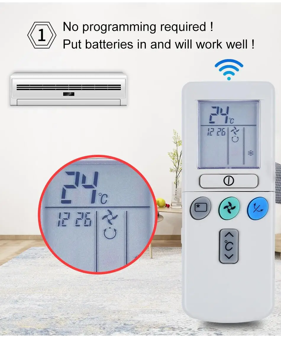 Ac Air Conditioner Remote Control For Hitachi Rar3u Rar2p2 Rar3u1