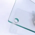 Glass Shape Drilling Holes Tempered Glass Customized Technique Solid Flat Design Origin Type Shape