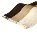 Bone Hair Extensions Cuticle Aligned Bone Straight 22inch Mini Tape On Hair Extensions 100% Remy Ombre Tape Hair