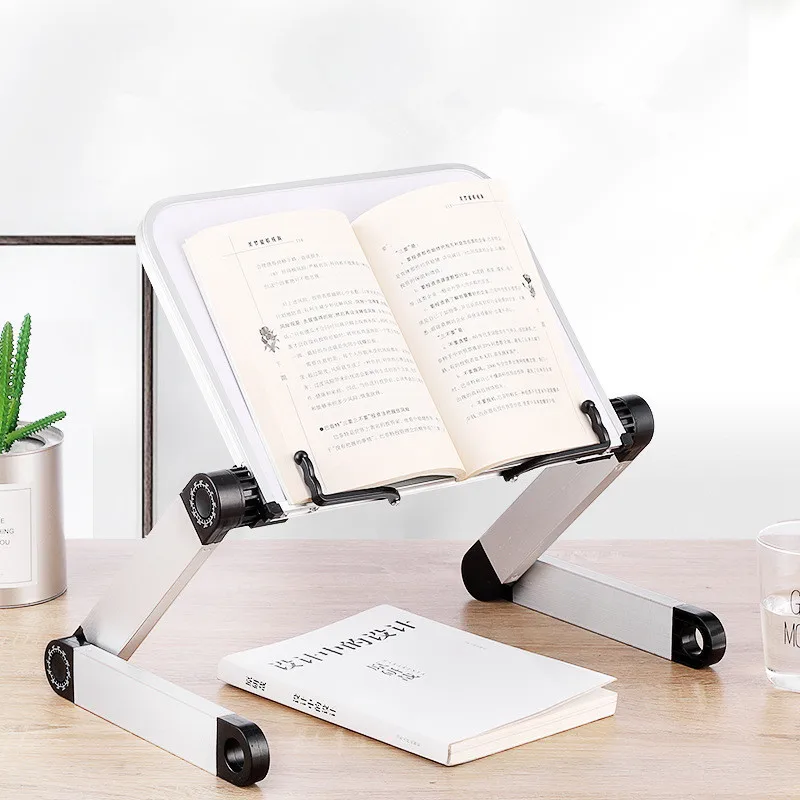 Portable Foldable Adjustable Bookend Stand Reading Book Stand Document H _es 
