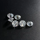 Loose Wholesale Brilliant Cut Round Shape 6.5mm Synthetic Diamond Stone VVS Clarity Loose Moissanite