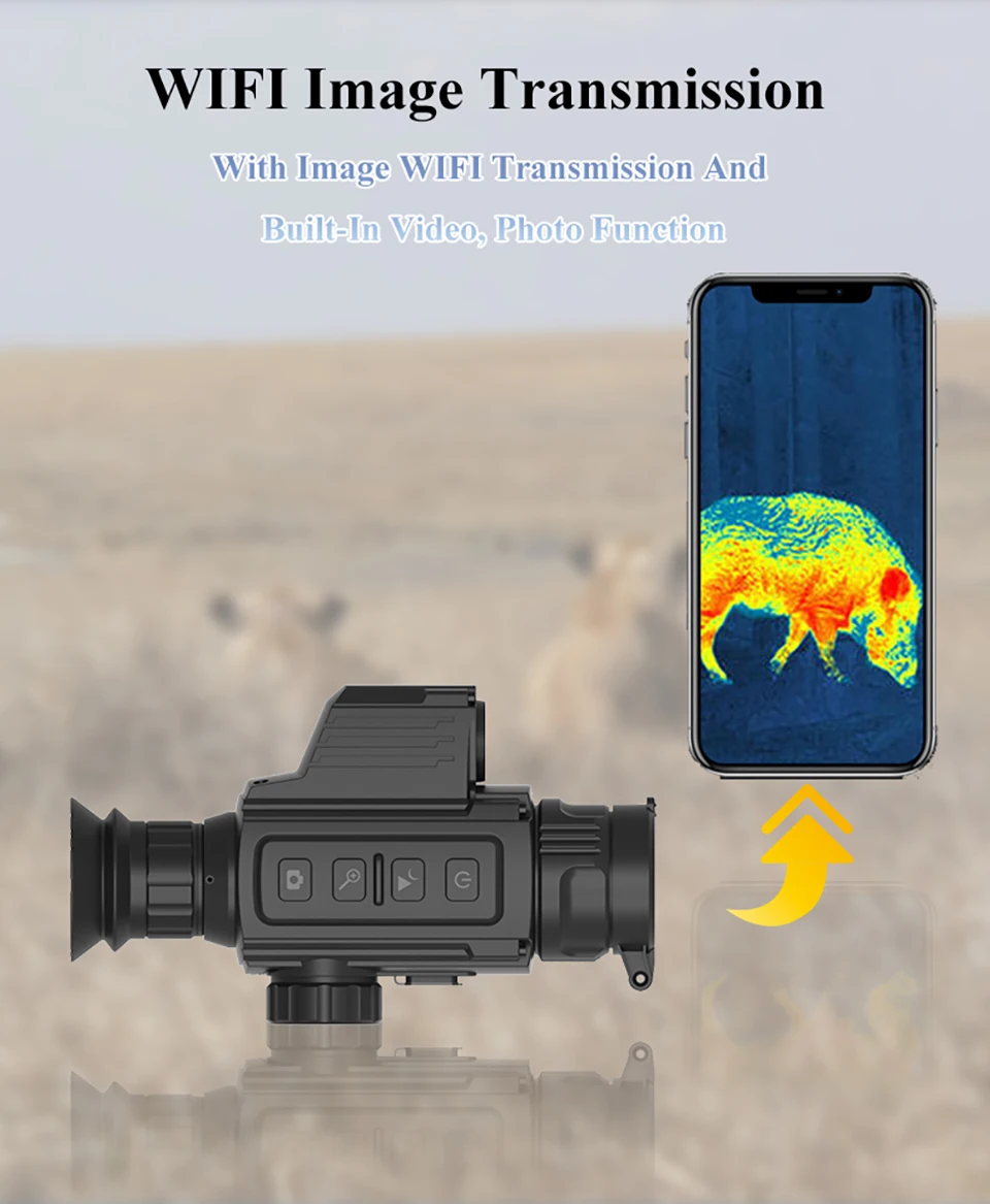 640*512 Monocular Hunting Cooled Thermal Imager Laser Range Thermal