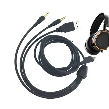 or Steelseries Arctis 3 5 7 Over-Ear Headset Audio Cable Replacement Upgrade USB Cable