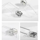 Rhinestone Earrings Geometric Rhinestone Square Pendant Transparent Resin Acrylic Fashion Earrings
