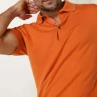 Cashmere Sweater Wool Cashmere Sweater Short Sleeve Polo Neck T-shirt 70% Wool 30% Cashmere Knitted Sweater For Men