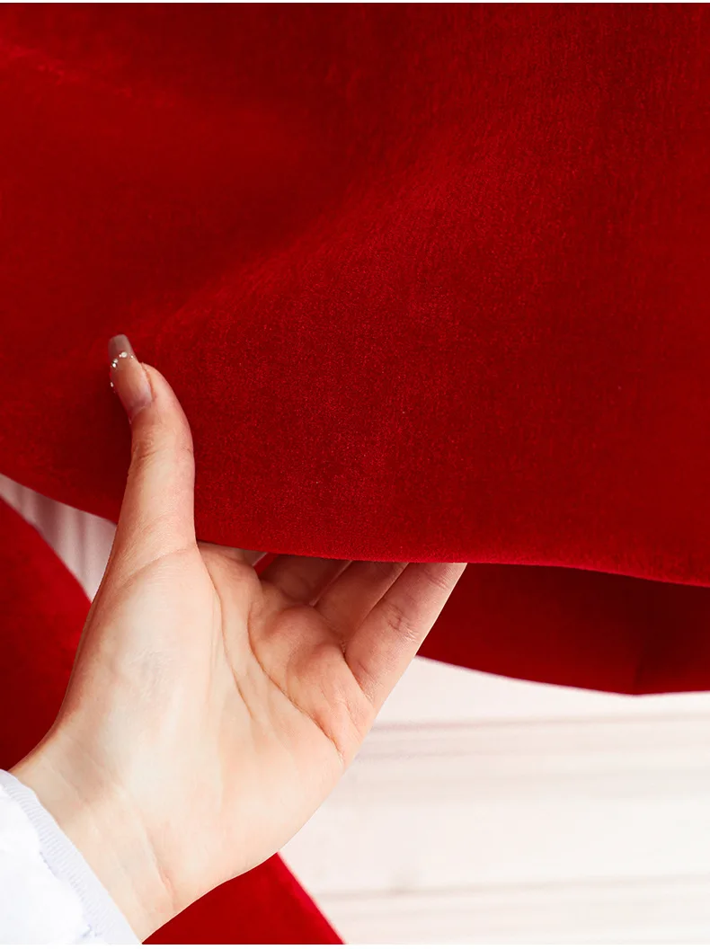 product large velvet burgundy christmas bows velvet bows tree decor christmas ornaments for home birthday party front door wedding decor-5