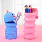 School Pencil Pencil Cases School Popular Design Stretch Animal Shape School Kids Fashion Silicon Pencil Case