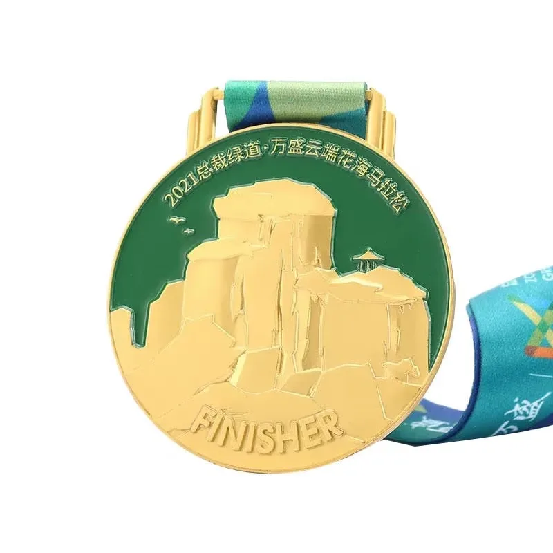 High Quality Custom 2D 3D Running Award Sport Metal Medals Custom Marathon Finisher Sports Medals supplier