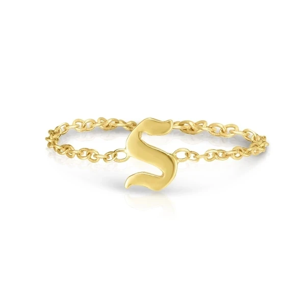 Custom 18k Gold Plated Alphabet 