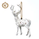Pendant Resin Pendant Ornaments Resin White Deer Ornament Resin Pendant Frame