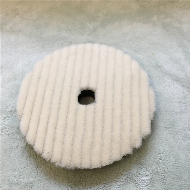 japan quality wool polishing pad lamb skin wool pad