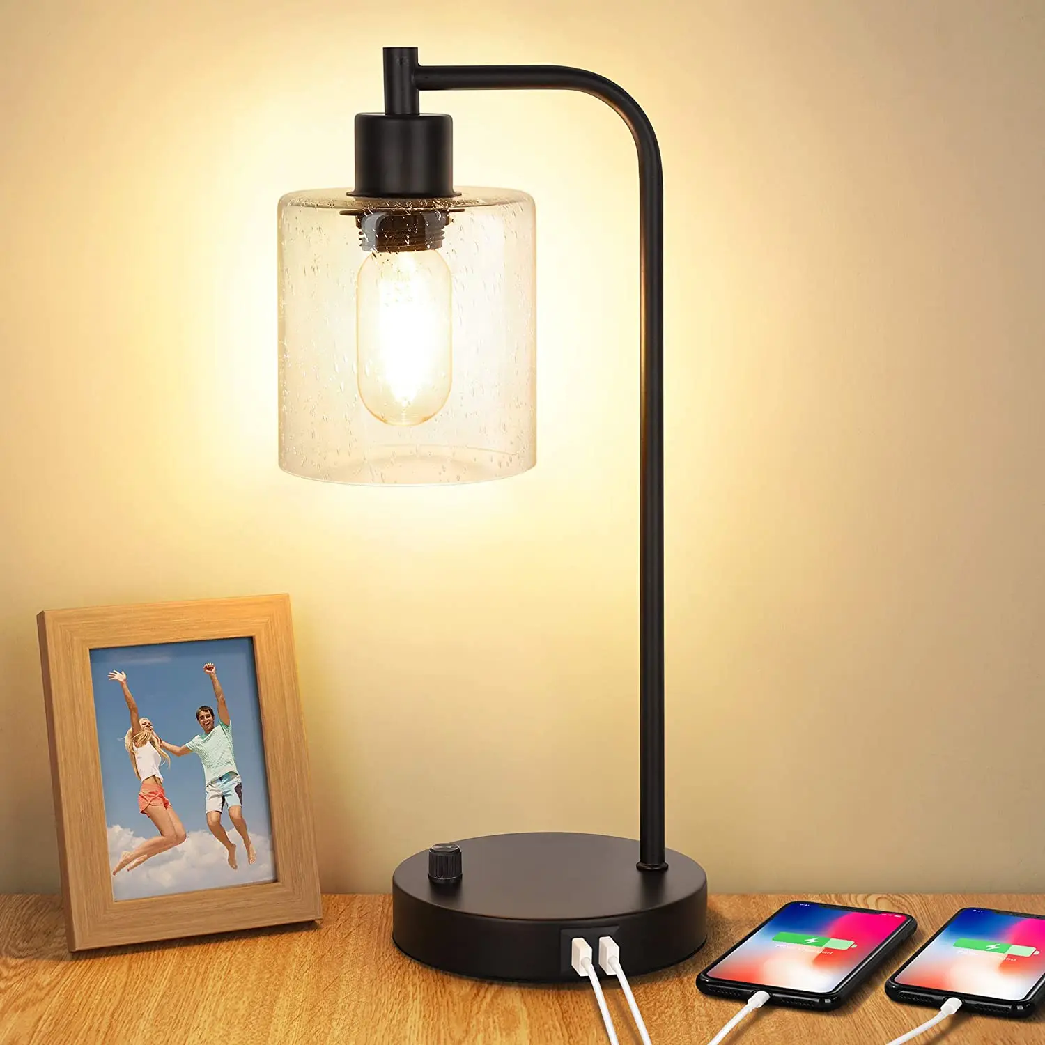 modern table lamp with usb port