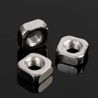 Nut Nuts Wholesale Carbon Steel White Zinc Square Screw Nut Square Threaded Nut