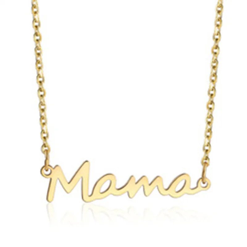 Mama Necklaces Adjustable Cute Letter 