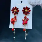 Crystal Earrings Hot Sale Crystal Rhinestone Bridal Handmade Funky Earrings
