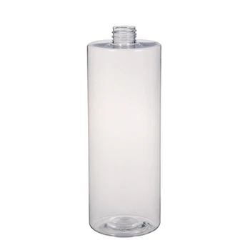 1 Liter Plastic Transparent Containers Shampoo Bottle Supplier Empty PET 1000ml Plastic Bottle With Pump