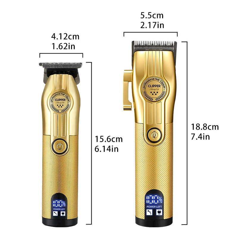 Professional 2-in-1 Mother-Child Electric Hair for Clipper Set Adjustable Pitch Whisker Trimmer Durable Stainless Steel Blade details