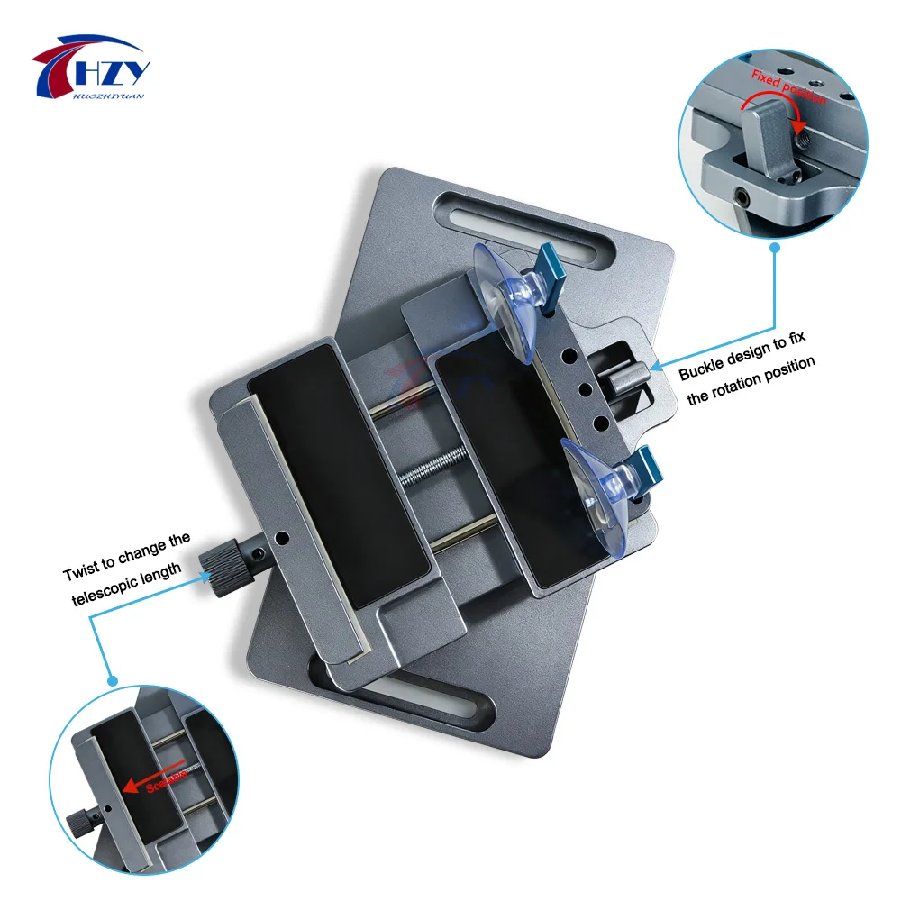 HZY RL-501 Plus 2 in 1 Screen Dismantling Fixture 360° Rotation 100% in Stock Fast Delivery for Phone Back Glass Remove