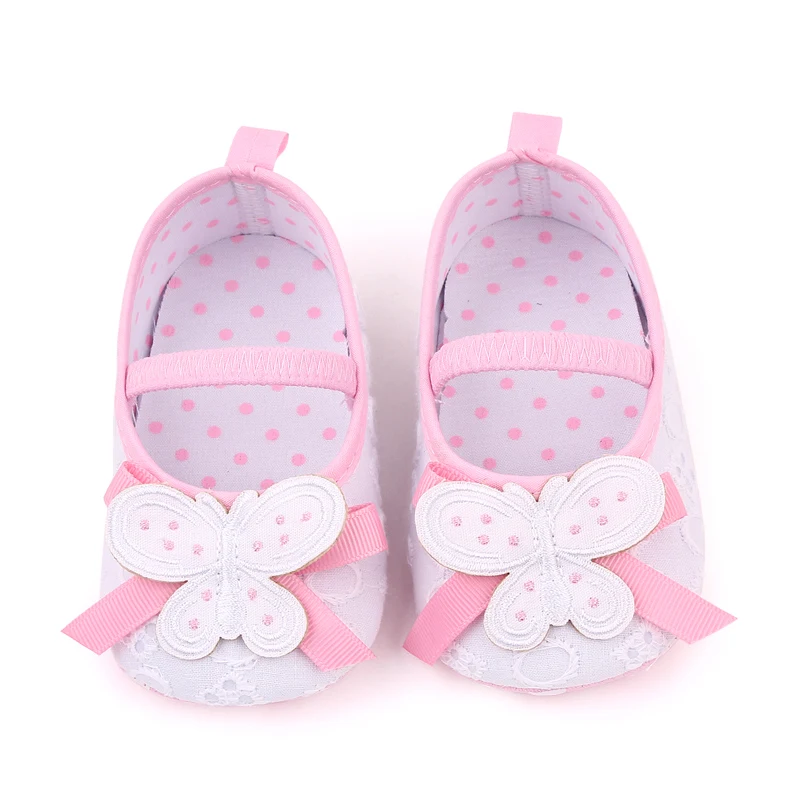 Spring and Autumn New Embroidered butterfly Princess Baby Toddler Shoes for Girls details