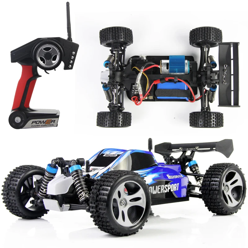 Wltoys A959 1:18 RC Car 2.4Ghz Off Road Truck 4WD 45KM/H High Speed Vehicle Toy 