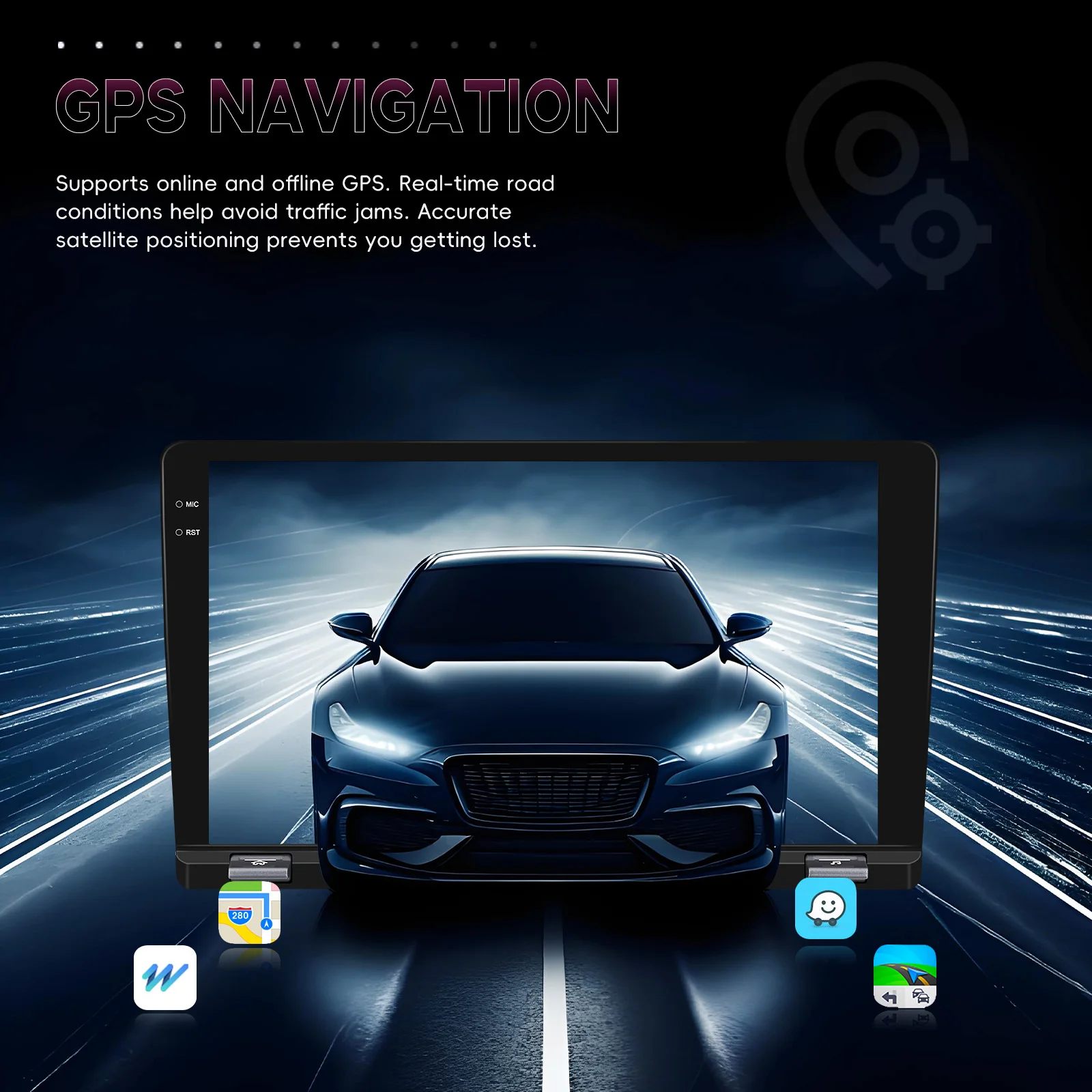 android auto gps wifi fm rds ai dsp bt eq a4170-4
