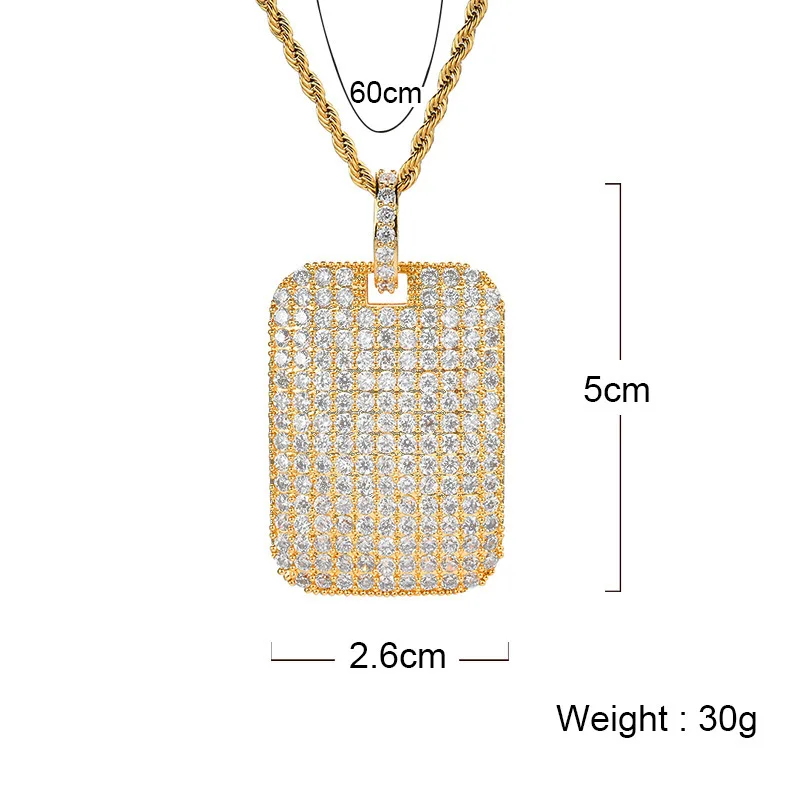 bling bling hip hop rapper custom diamond necklaces jewelry,copper with zircon gold pendants men women jewelry gift