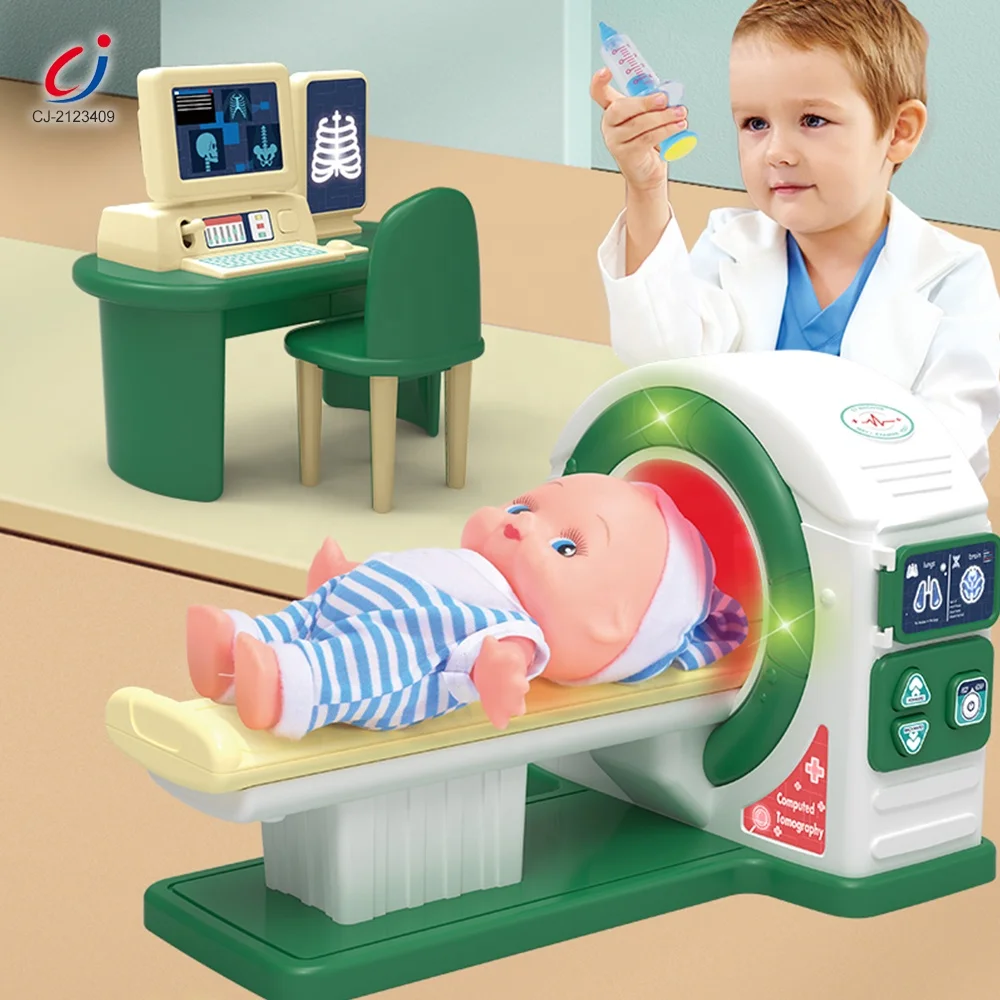 New Arrival Educational Computer CT Machine Doctor Play set Toy, Pretend Play Kid Toy Doctor Set Toys For Kids