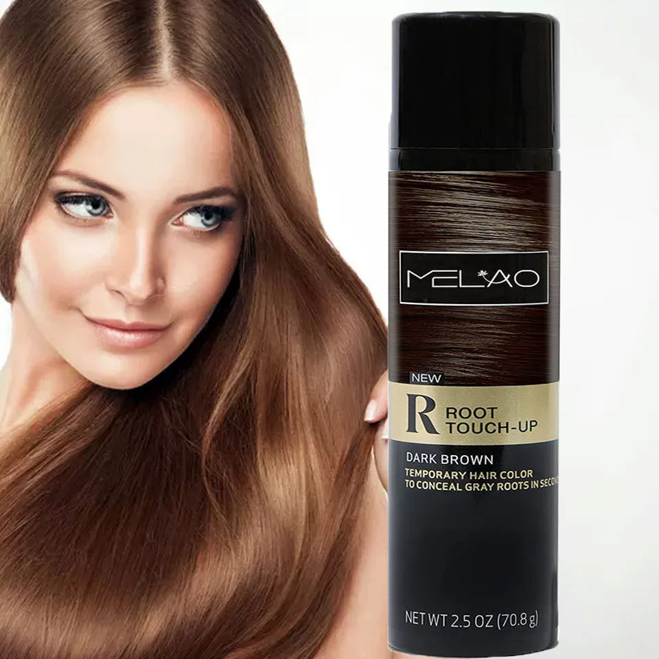 Customize Root Touch Up Temporary Hair Color Spray Dark Brown Temporary  Spray Hair Grey Roots - Buy Root Touch Up,Temporary Hair Color,Quick Color  Spray Product on 