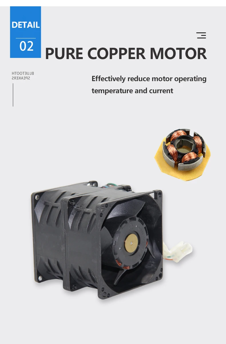 Fan, 12v, 24v, 48v, 80mm - detail 10