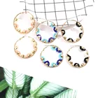 Earrings European Fashion Big Hoop Earrings Jewelry Boho Style Beaded Rhinestone Earrings For Women